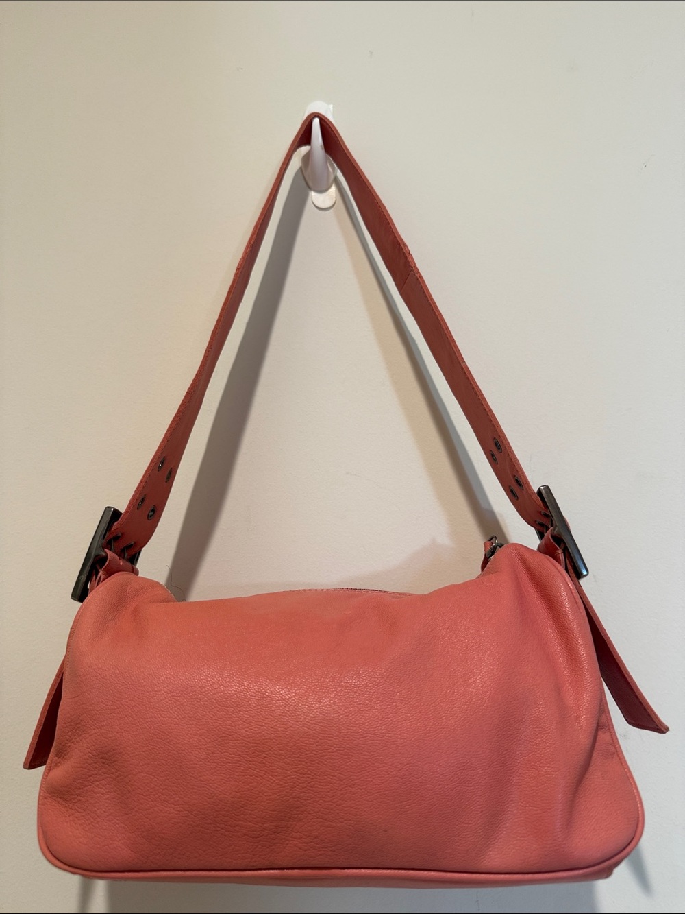Free People Coral Pink Shoulder Bag
